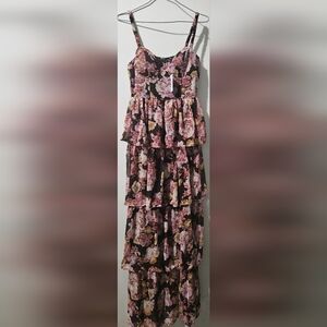 Beyond Precious V-Neck Ruffle Babydoll Dress